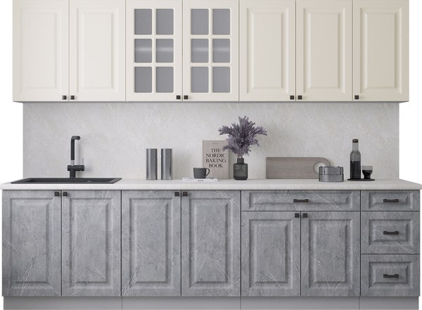 Кухонный гарнитур Интерлиния Мила Деко 2.8Б - фото