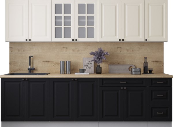 Кухонный гарнитур Интерлиния Мила Деко 2.8Б - фото