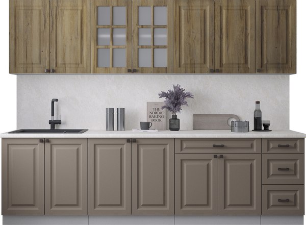 Кухонный гарнитур Интерлиния Мила Деко 2.8Б - фото