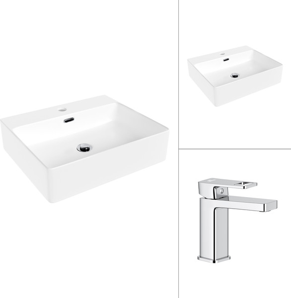 Умывальник со смесителем Lauter 21478 + Cascade 21СК655C - фото