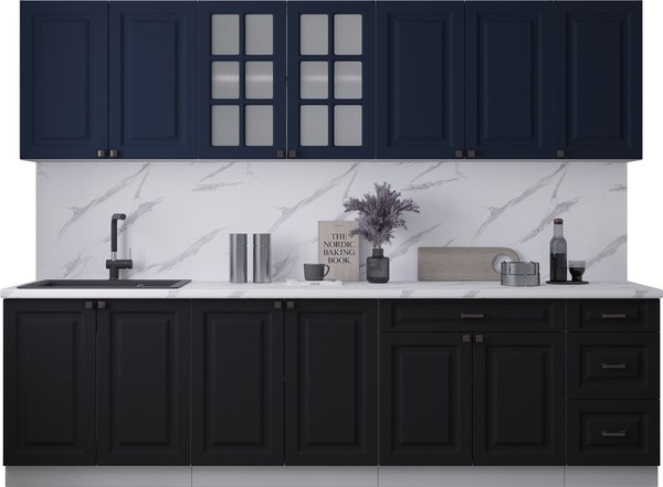 Кухонный гарнитур Интерлиния Мила Деко 2.8Б - фото