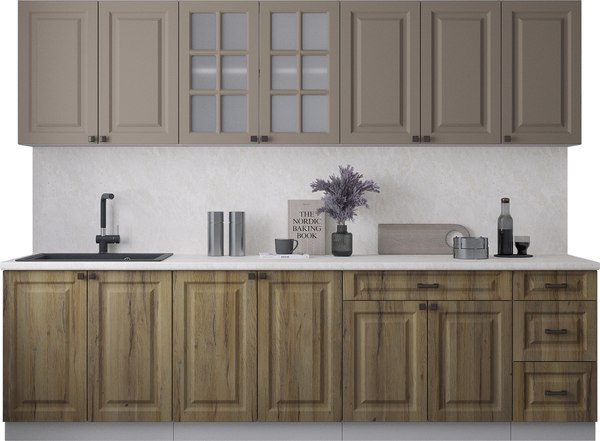 Кухонный гарнитур Интерлиния Мила Деко 2.8Б - фото