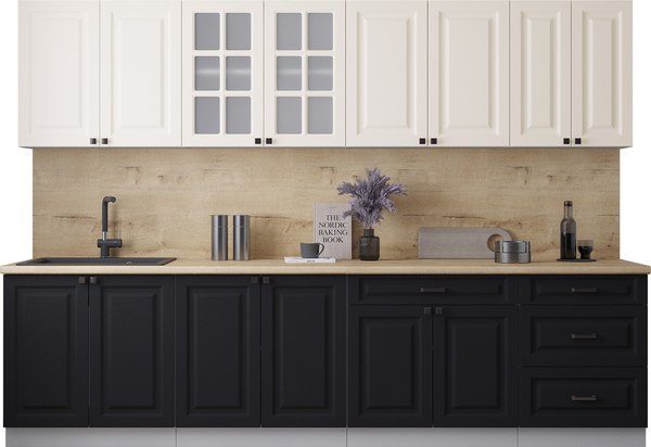 Кухонный гарнитур Интерлиния Мила Деко 3.0Б - фото