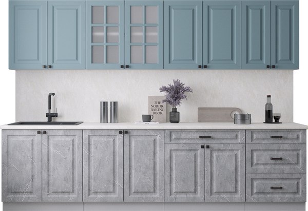 Кухонный гарнитур Интерлиния Мила Деко 3.0Б - фото