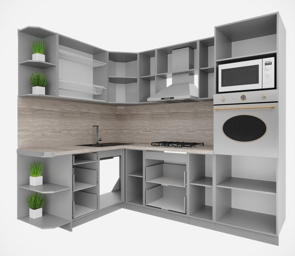 Кухонный гарнитур Интерлиния Мила Деко 1.68x2.4 LV