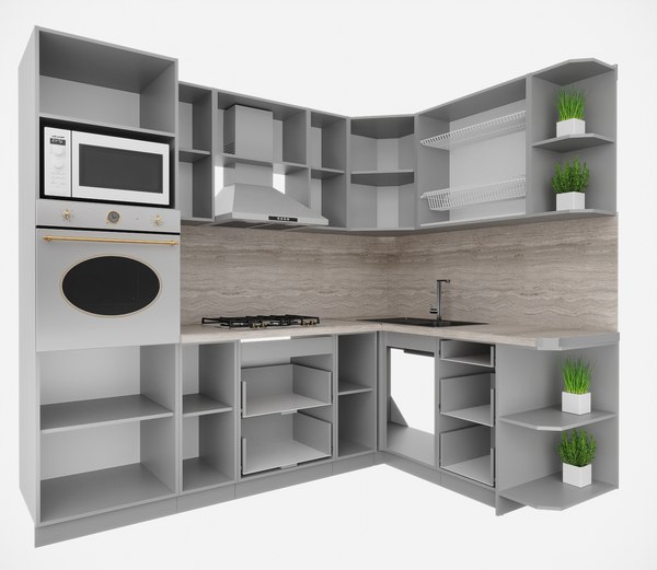 Кухонный гарнитур Интерлиния Мила Деко 1.68x2.4 PR