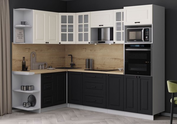 Кухонный гарнитур Интерлиния Мила Деко 1.68x2.6 LV