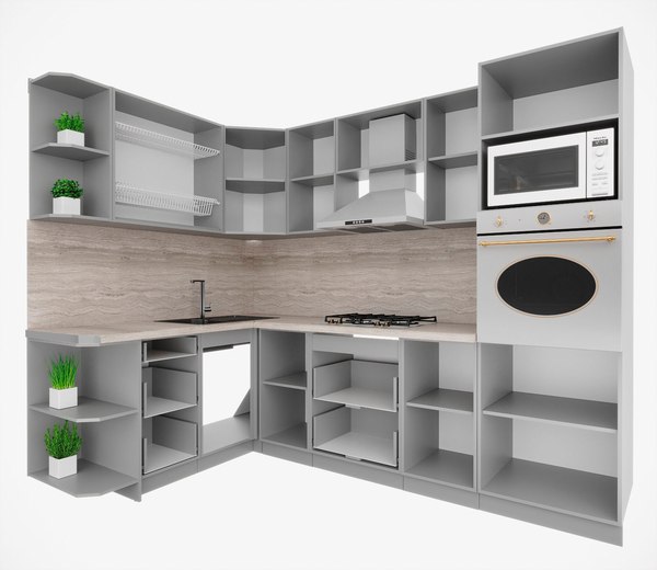 Кухонный гарнитур Интерлиния Мила Деко 1.68x2.6 LV