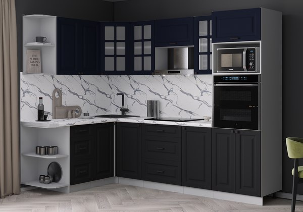 Кухонный гарнитур Интерлиния Мила Деко 1.68x2.6 LV