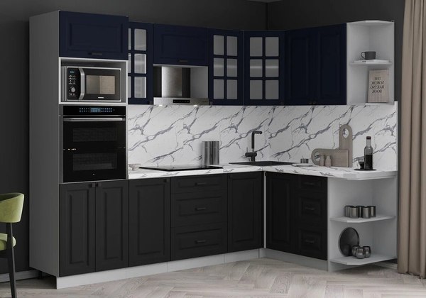 Кухонный гарнитур Интерлиния Мила Деко 1.68x2.6 PR