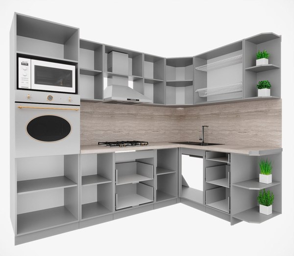 Кухонный гарнитур Интерлиния Мила Деко 1.68x2.6 PR