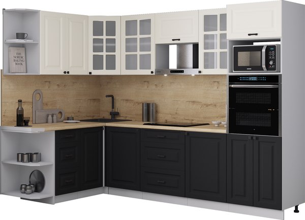 Кухонный гарнитур Интерлиния Мила Деко 1.68x2.8 LV - фото