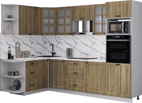 Кухонный гарнитур Интерлиния Мила Деко 1.68x2.8 LV - фото