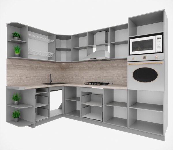 Кухонный гарнитур Интерлиния Мила Деко 1.68x2.8 LV