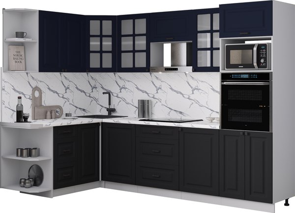 Кухонный гарнитур Интерлиния Мила Деко 1.68x2.8 LV - фото