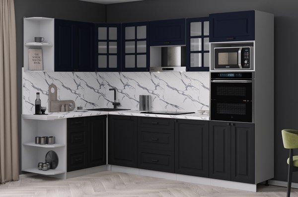 Кухонный гарнитур Интерлиния Мила Деко 1.68x2.8 LV