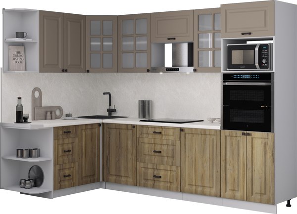 Кухонный гарнитур Интерлиния Мила Деко 1.68x2.8 LV - фото