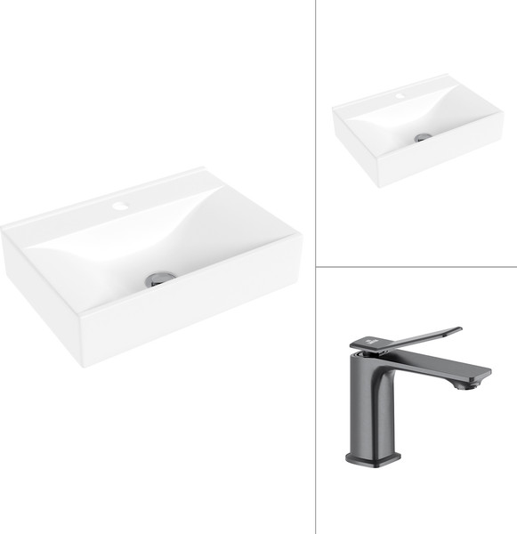 Умывальник со смесителем Lauter 21855 + Allure 21CK618QP - фото