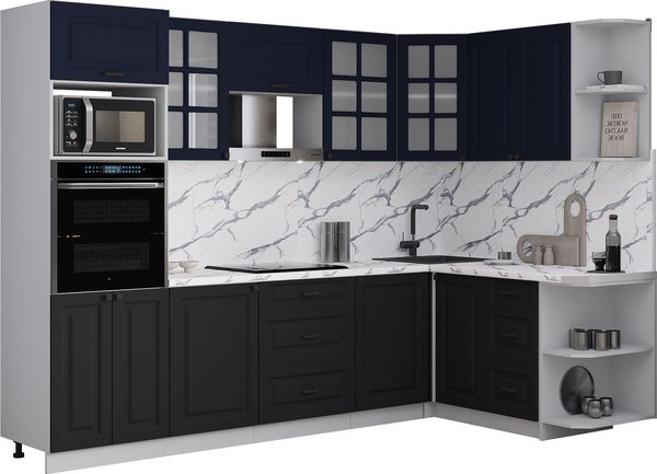 Кухонный гарнитур Интерлиния Мила Деко 1.68x2.8 PR - фото