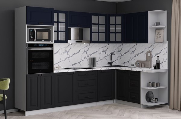 Кухонный гарнитур Интерлиния Мила Деко 1.68x2.8 PR