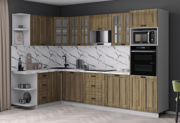 Кухонный гарнитур Интерлиния Мила Деко 1.68x3.0 LV