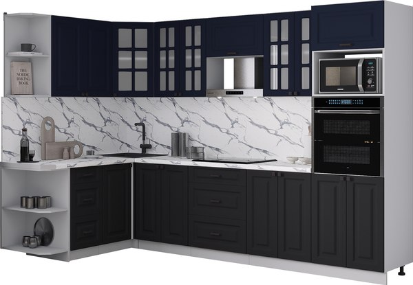 Кухонный гарнитур Интерлиния Мила Деко 1.68x3.0 LV - фото