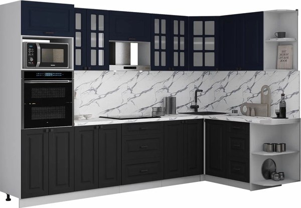 Кухонный гарнитур Интерлиния Мила Деко 1.68x3.0 PR - фото