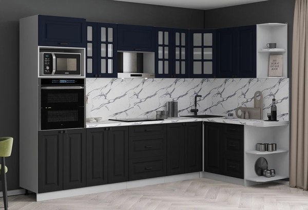 Кухонный гарнитур Интерлиния Мила Деко 1.68x3.0 PR