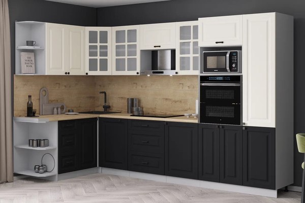 Кухонный гарнитур Интерлиния Мила Деко 1.68x3.2 LV