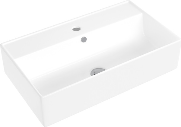 Умывальник со смесителем Lauter 21855 + Awe 21CK128C с донным клапаном 21190CH