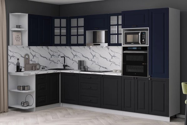 Кухонный гарнитур Интерлиния Мила Деко 1.68x3.2 LV