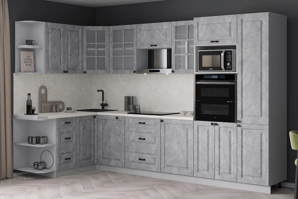 Кухонный гарнитур Интерлиния Мила Деко 1.68x3.2 LV