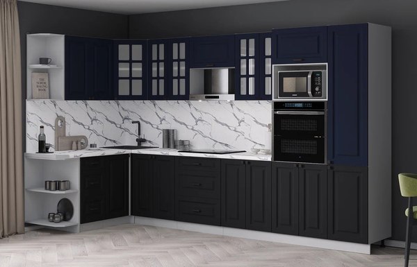 Кухонный гарнитур Интерлиния Мила Деко 1.68x3.4 LV