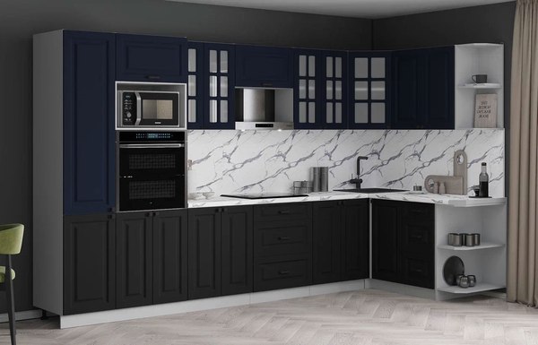 Кухонный гарнитур Интерлиния Мила Деко 1.68x3.4 PR