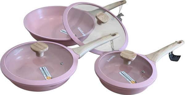 Набор сковородок FeisiLang FL-S006YZ Pink - фото