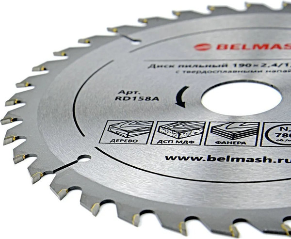 Пильный диск БЕЛМАШ 190x2.4/1.5x30 36Т / RD158A