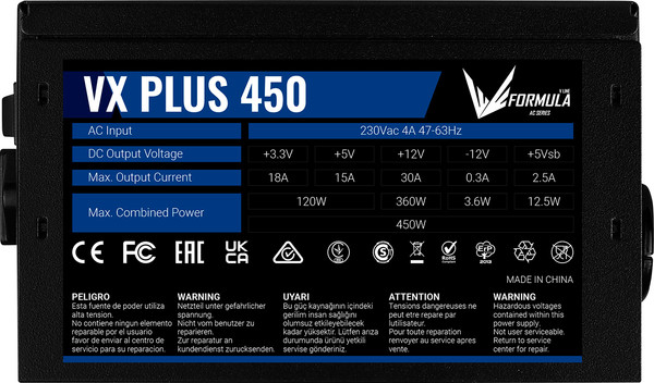 Блок питания для компьютера Formula VX Plus 450