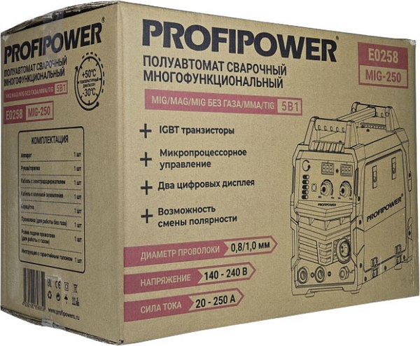 Полуавтомат сварочный Profipower MIG-250 / E0258