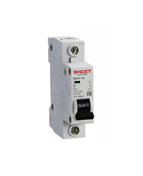 Выключатель автоматический SHCET ВА 47-19 1Р 40А С / S0000054 - фото