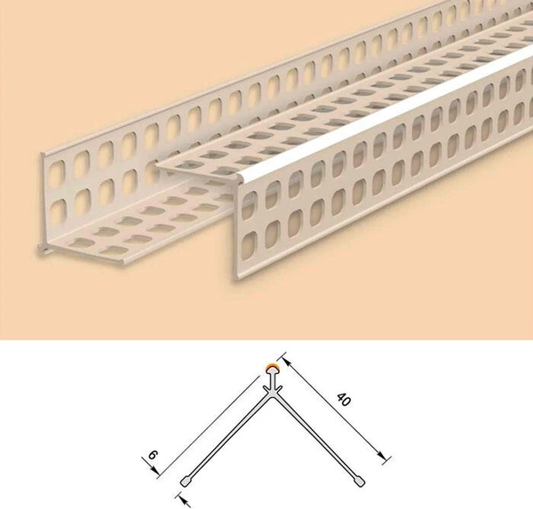 Уголок штукатурный Ideal ЕвроУгол 6мм 3м