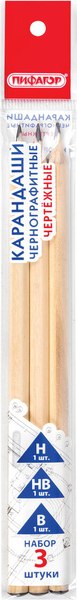 Набор простых карандашей Пифагор 181998 - фото