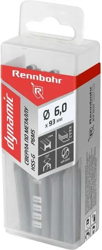 Набор сверл Rennbohr 6.0x93мм Dinamic P9M3 / 666060 - фото