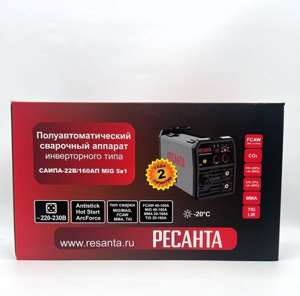 Полуавтомат сварочный Ресанта САИПА-22В/160АП MIG