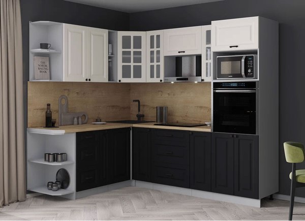 Кухонный гарнитур Интерлиния Мила Деко 1.88x2.4 LV