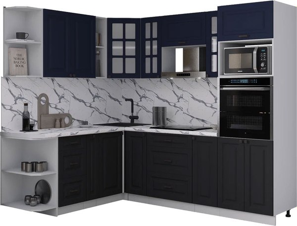 Кухонный гарнитур Интерлиния Мила Деко 1.88x2.4 LV - фото