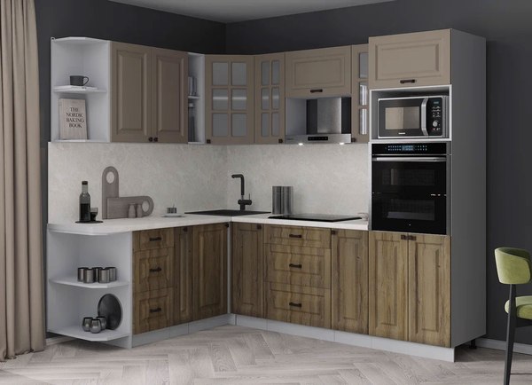 Кухонный гарнитур Интерлиния Мила Деко 1.88x2.4 LV