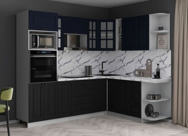 Кухонный гарнитур Интерлиния Мила Деко 1.88x2.4 PR