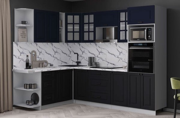 Кухонный гарнитур Интерлиния Мила Деко 1.88x2.6 LV