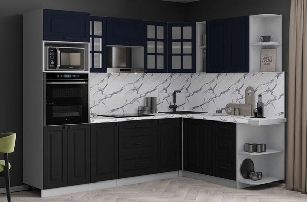 Кухонный гарнитур Интерлиния Мила Деко 1.88x2.6 PR