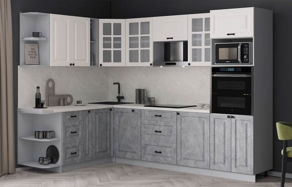 Кухонный гарнитур Интерлиния Мила Деко 1.88x2.8 LV